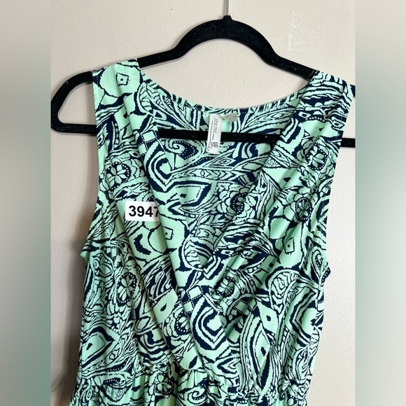 Pink large dress17 p2p. 35” length  vneck preloved no flaws - Picture 6 of 7